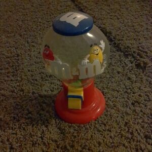 M&M'S Red and Yellow Candy Dispenser with Blue Lid